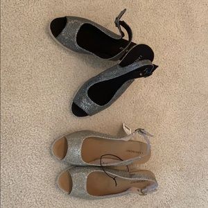 Lanesboro Tan and Black Wedges Size 8